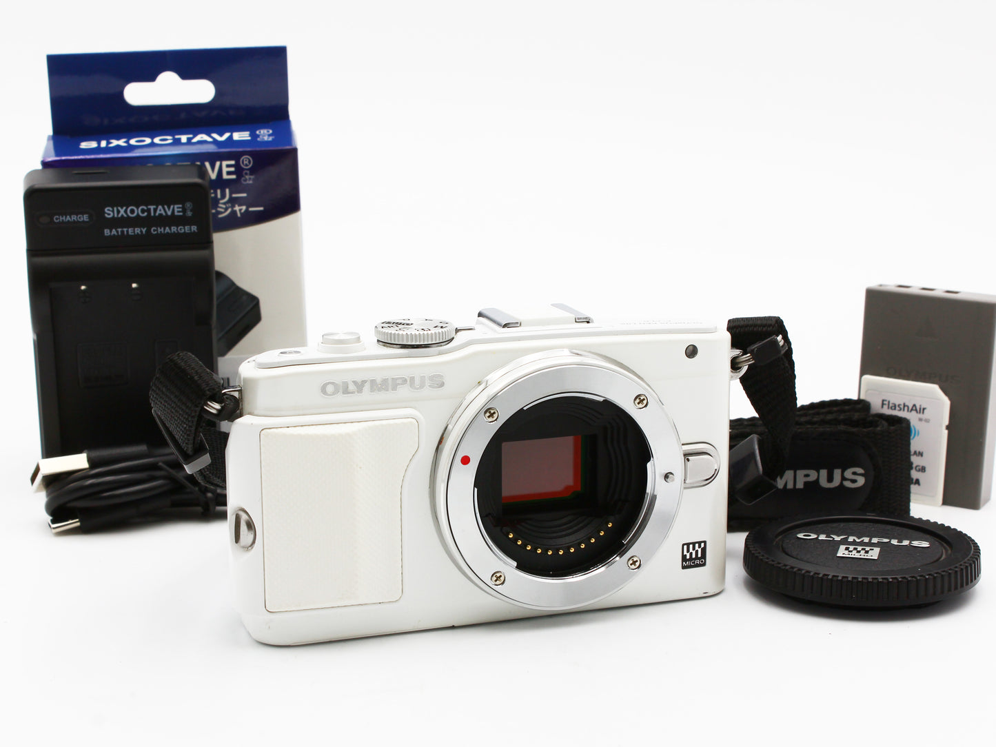 OLYMPUS PEN Lite E-PL6 Mirrorless Digital Camera Body White from JAPAN【Exc+4】