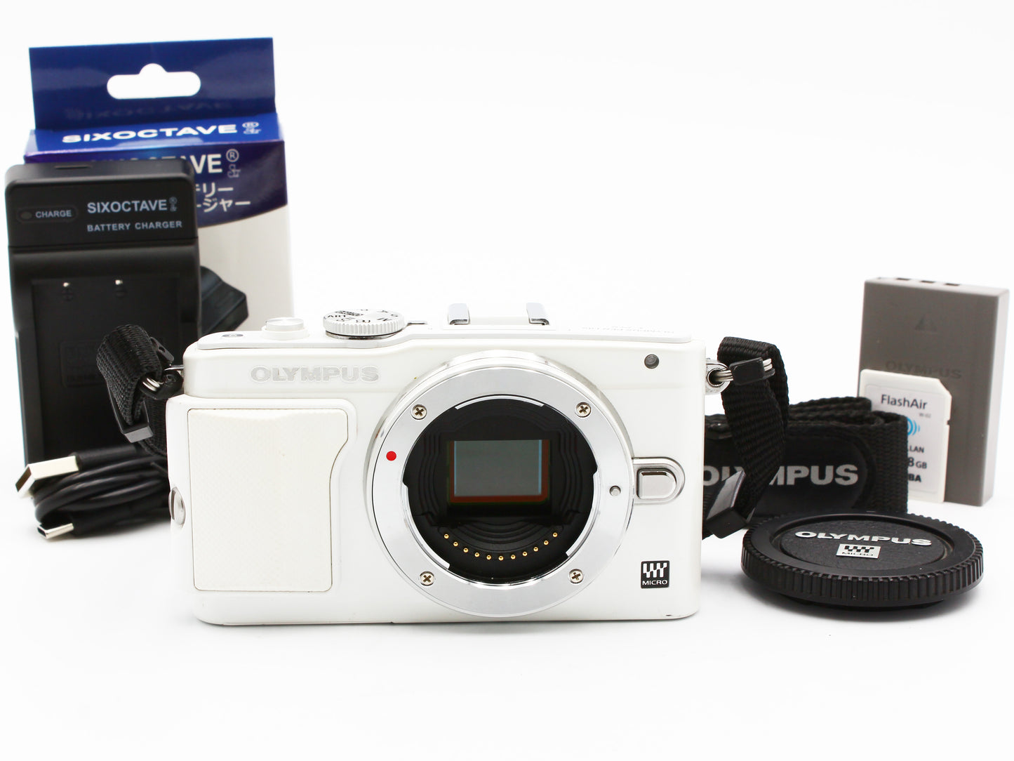 OLYMPUS PEN Lite E-PL6 Mirrorless Digital Camera Body White from JAPAN【Exc+4】