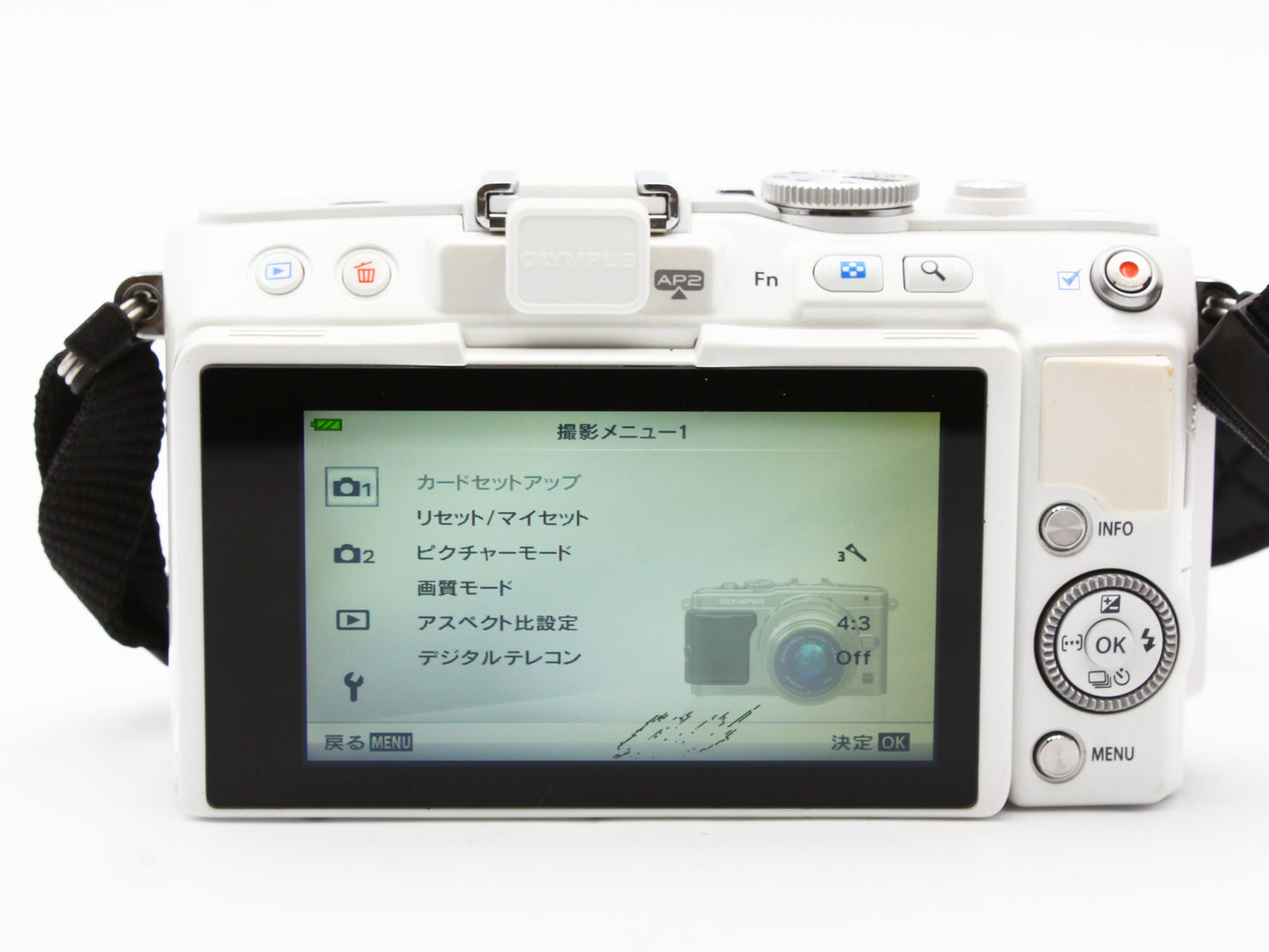OLYMPUS PEN Lite E-PL6 Mirrorless Digital Camera Body White from JAPAN【Exc+4】