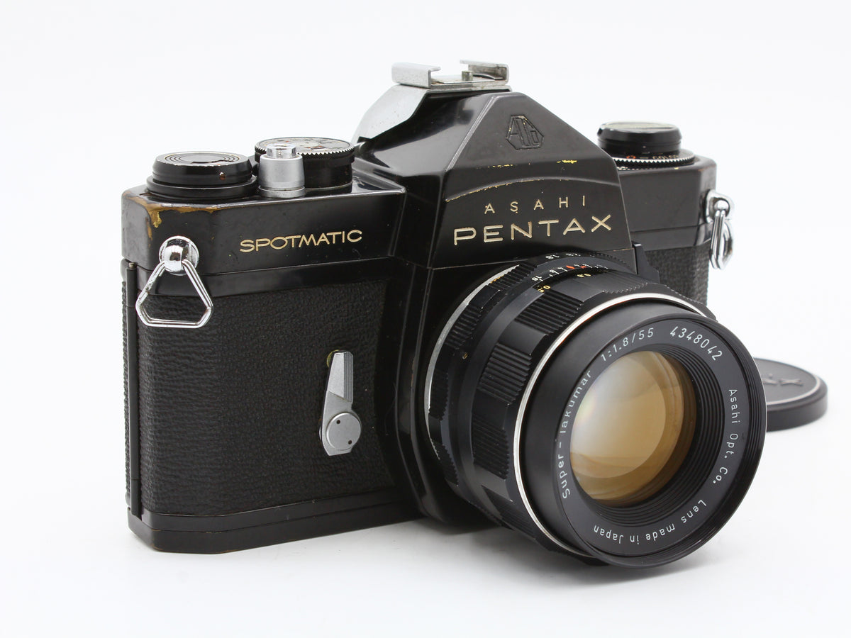 PENTAX SPOTMATIC SP SLR Film Camera Super-Takumar 55mm f/1.8 Lens JAPAN【Exc+3】