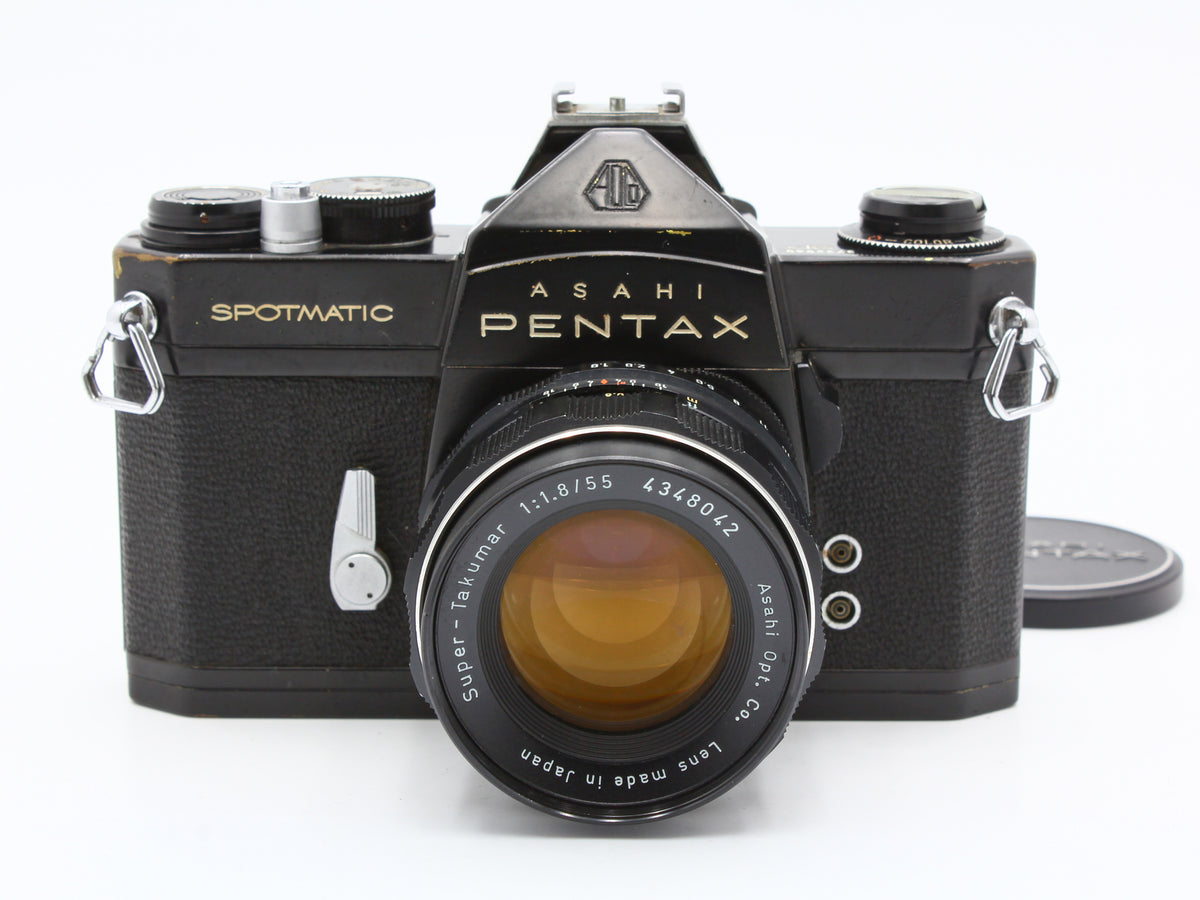 PENTAX SPOTMATIC SP SLR Film Camera Super-Takumar 55mm f/1.8 Lens JAPAN【Exc+3】