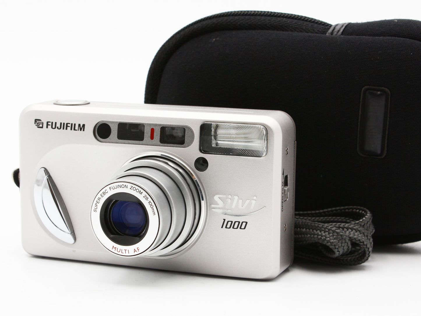 FUJIFILM Silvi 1000 Silver 35mm Point & Shoot Film Camera 28-100mm Lens【Exc+4】
