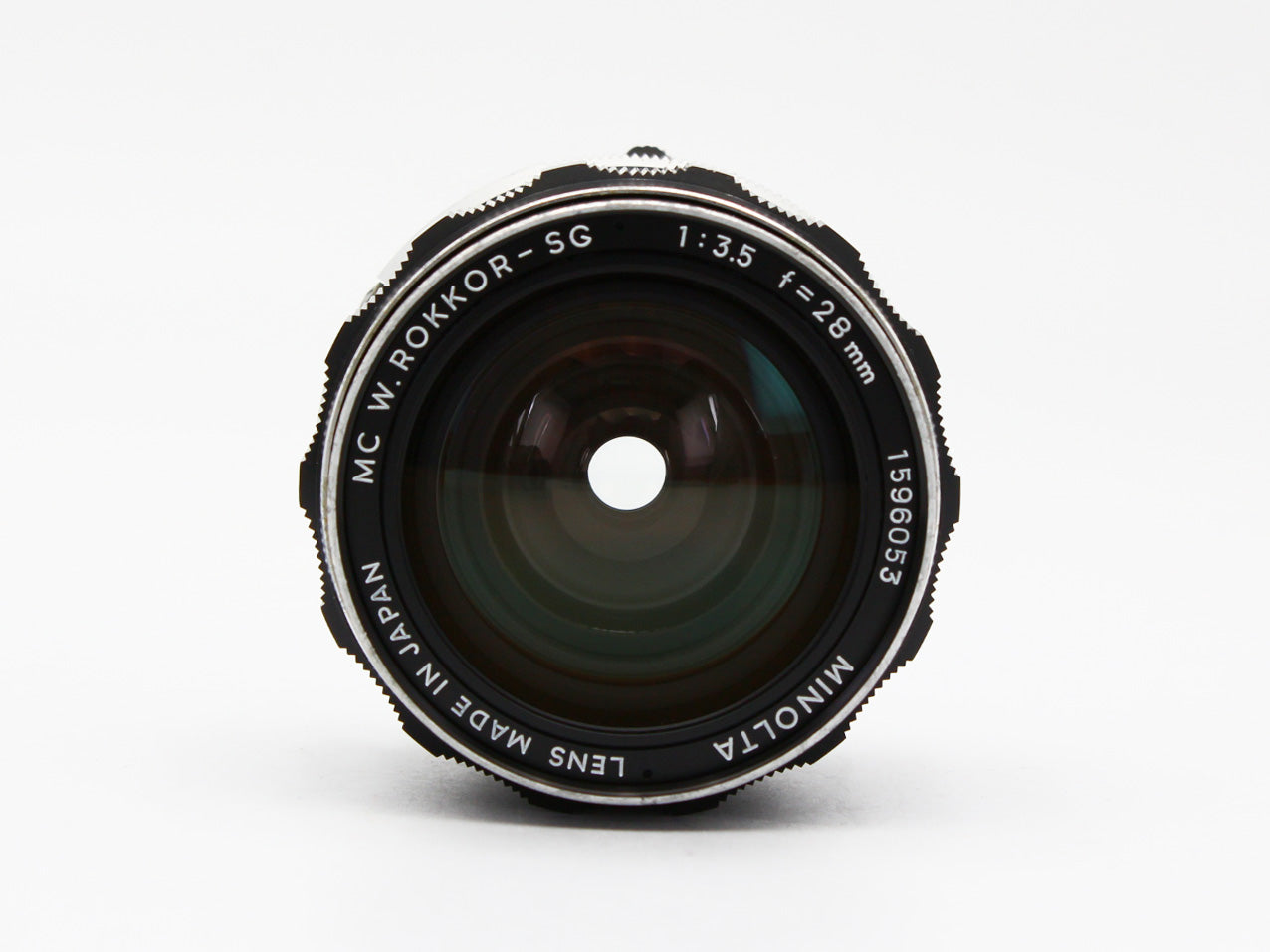 MINOLTA SRT101 SLR Film Camera MC W.ROKKOR-SG 28mm f/3.5 Lens JAPAN【VeryGood】