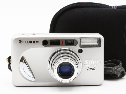 FUJIFILM Silvi 1000 Silver 35mm Point & Shoot Film Camera 28-100mm Lens【Exc+4】