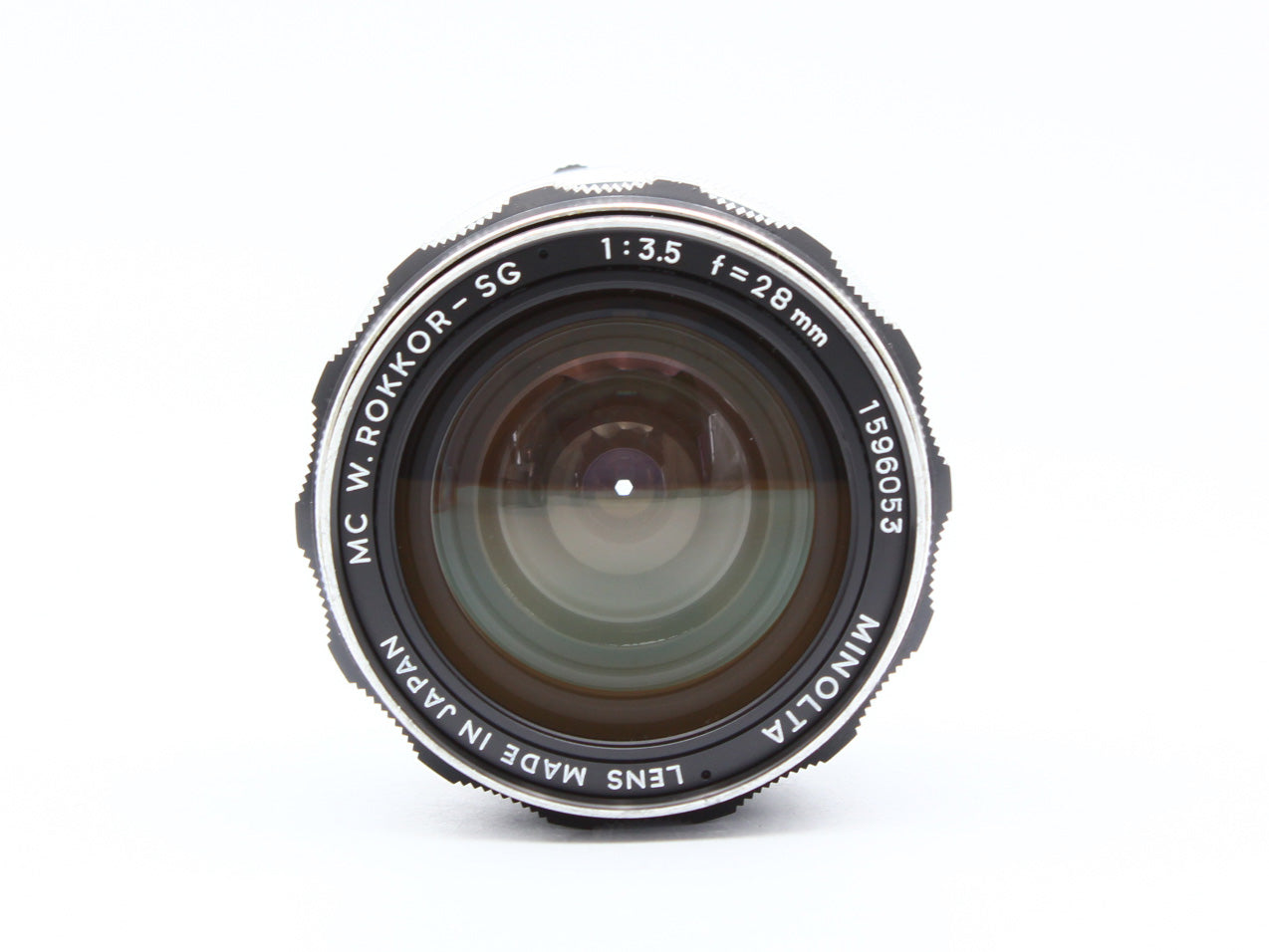 MINOLTA SRT101 SLR Film Camera MC W.ROKKOR-SG 28mm f/3.5 Lens JAPAN【VeryGood】