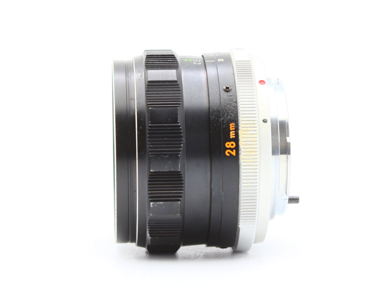 MINOLTA SRT101 SLR Film Camera MC W.ROKKOR-SG 28mm f/3.5 Lens JAPAN【VeryGood】