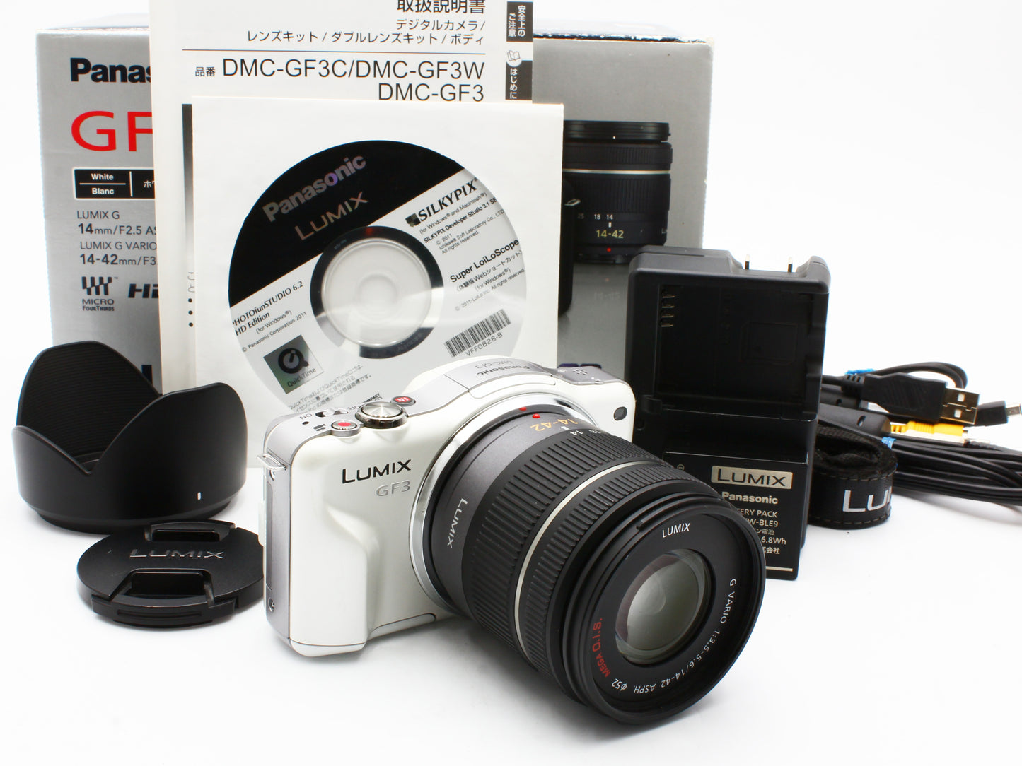 Panasonic LUMIX DMC-GF3 Digital Camera 14-42mm f/3.5-5.6 Lens from JAPAN【Exc+4】