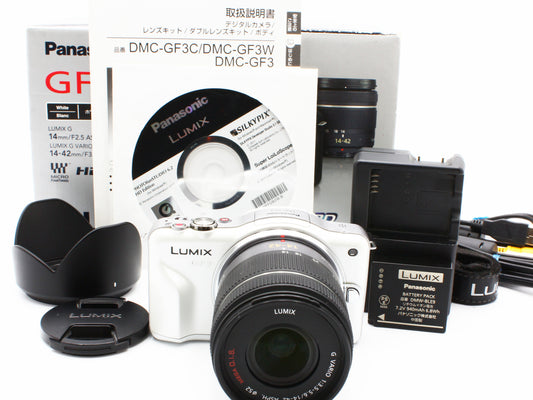 Panasonic LUMIX DMC-GF3 Digital Camera 14-42mm f/3.5-5.6 Lens from JAPAN【Exc+4】