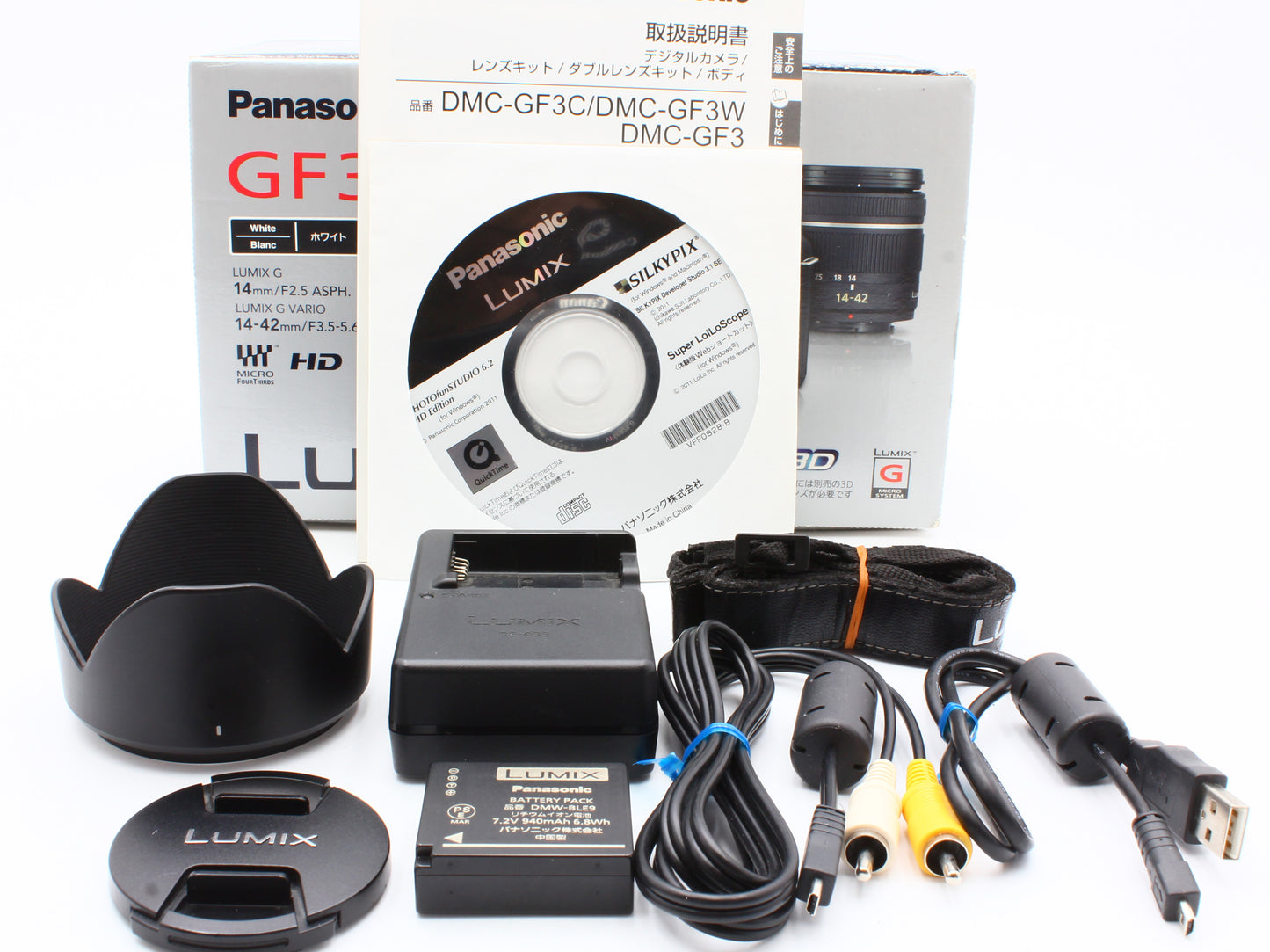 Panasonic LUMIX DMC-GF3 Digital Camera 14-42mm f/3.5-5.6 Lens from JAPAN【Exc+4】
