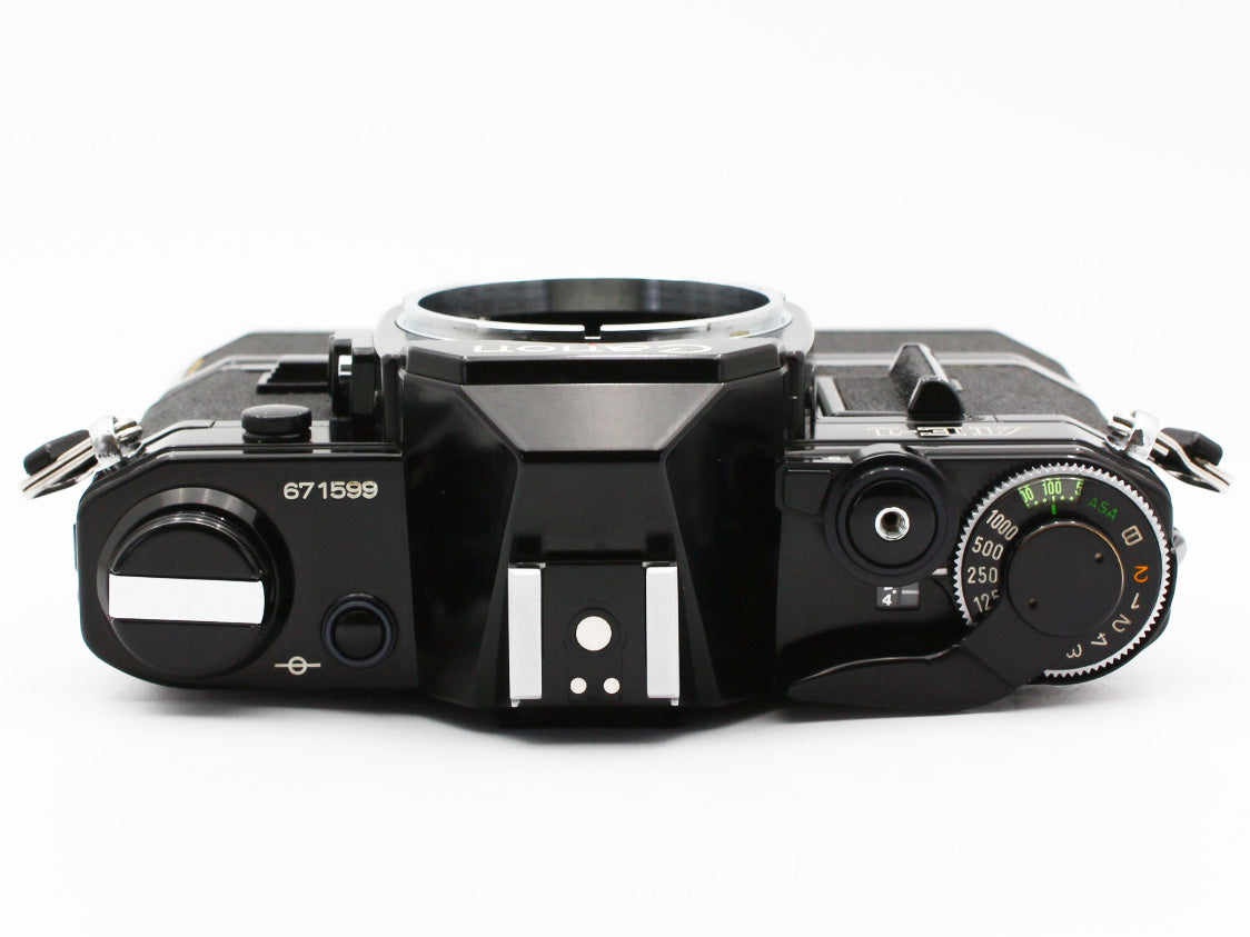 Canon AE-1 SLR Film Camera Black Power Winder A FD 50mm f/1.4 S.S.C. Lens【Exc+4】