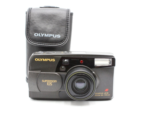 OLYMPUS SUPER ZOOM 105 Point & Shoot 35mm Film Camera from JAPAN【NearMint】