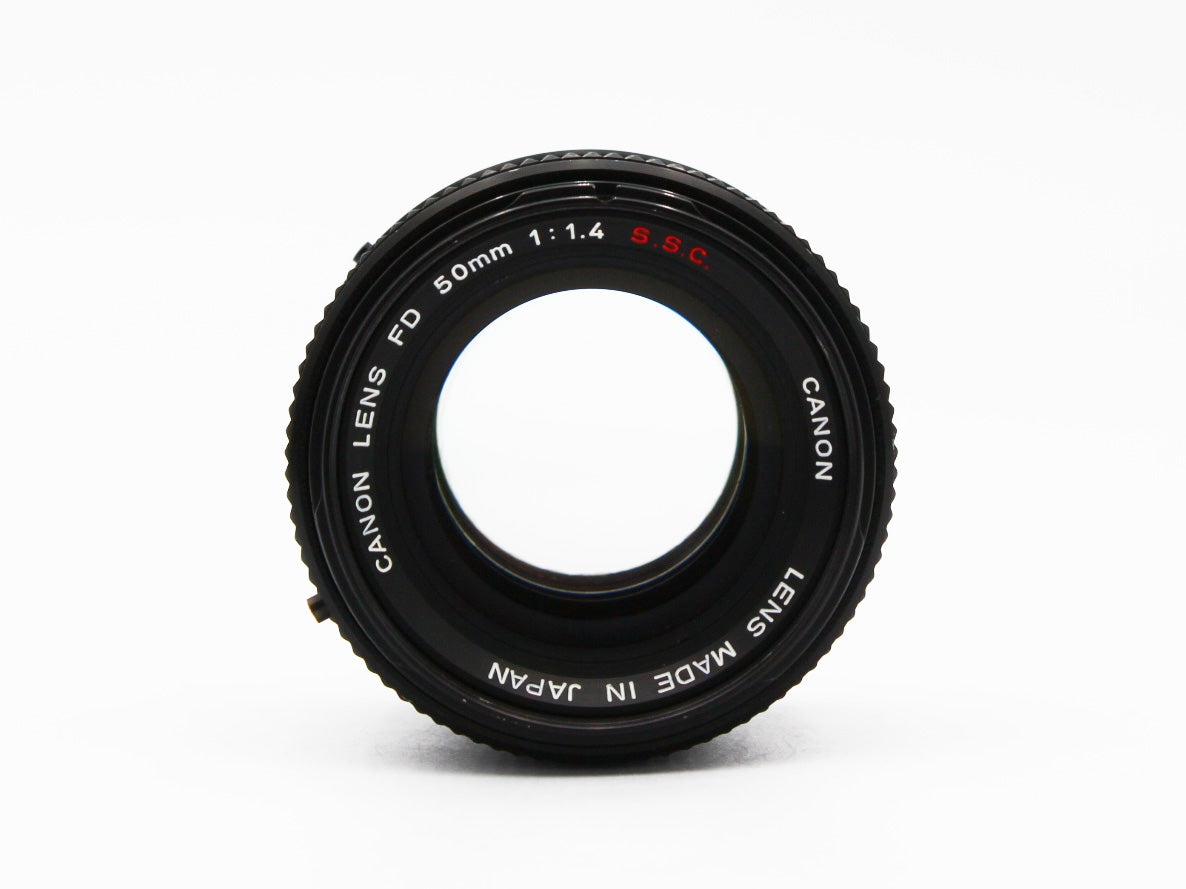 Canon AE-1 SLR Film Camera Black Power Winder A FD 50mm f/1.4 S.S.C. Lens【Exc+4】