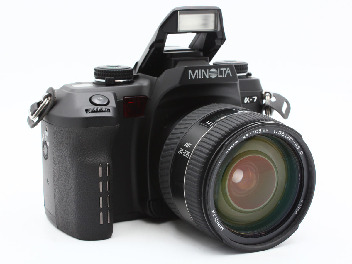 MINOLTA α-7 Maxxum 7 SLR Film Camera 24-105mm 3.5-4.5D AF Zoom Lens JAPAN【Exc+3】