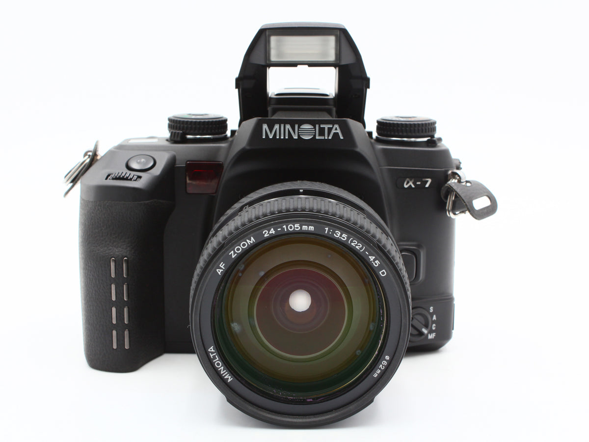 MINOLTA α-7 Maxxum 7 SLR Film Camera 24-105mm 3.5-4.5D AF Zoom Lens JAPAN【Exc+3】