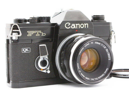 Canon FTb QL 35mm SLR Film Camera Canon FL 50mm f/1.8 Lens from JAPAN【VeryGood】