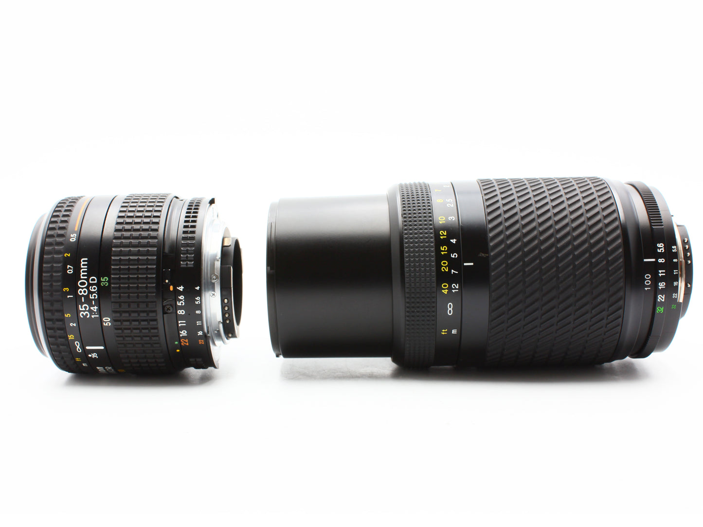 Nikon F50 Black 35mm SLR Film Camera Nikkor 35-80mm Tokina 100-300mm Lens【Exc+4】