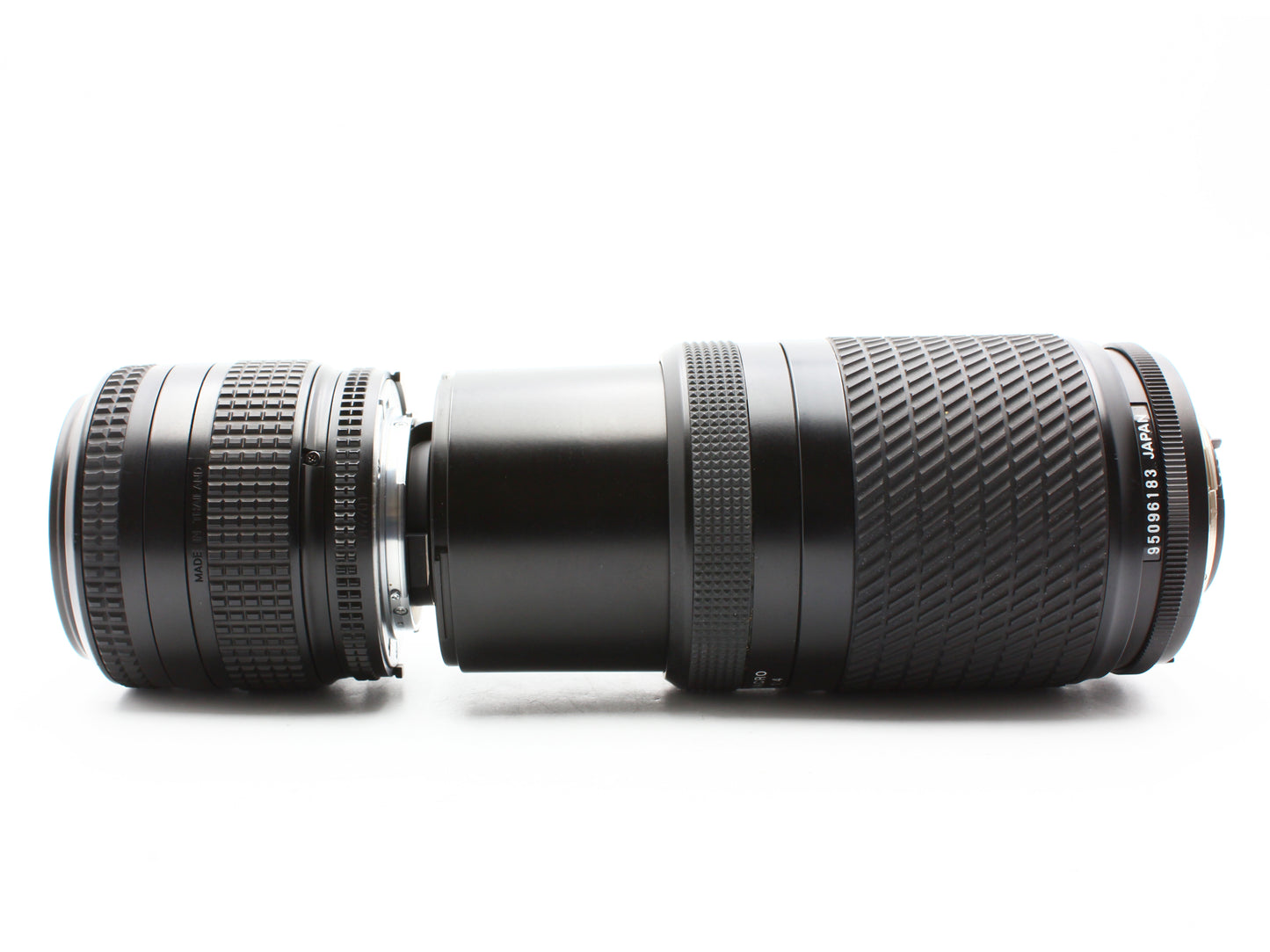 Nikon F50 Black 35mm SLR Film Camera Nikkor 35-80mm Tokina 100-300mm Lens【Exc+4】