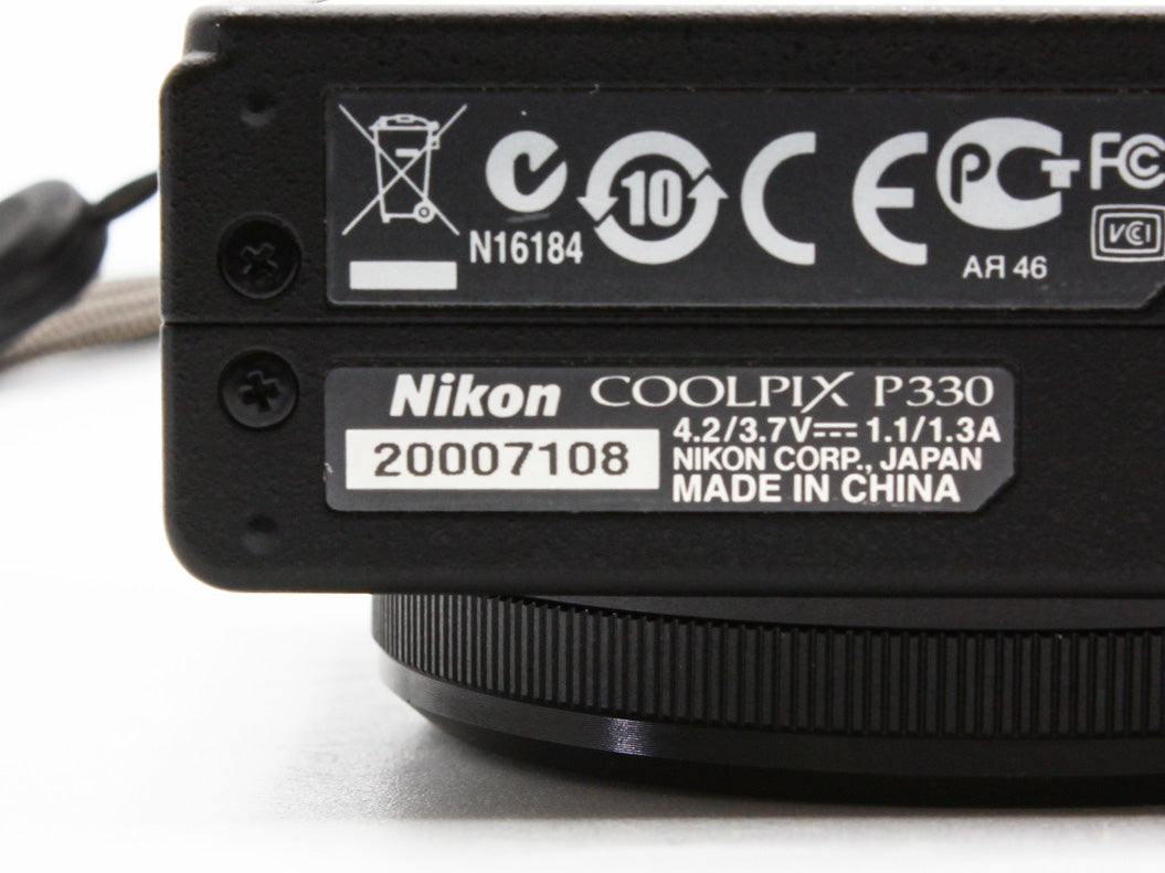Nikon COOLPIX P330 Black Compact Digital Camera 12.2MP from Japan【Exc+4】