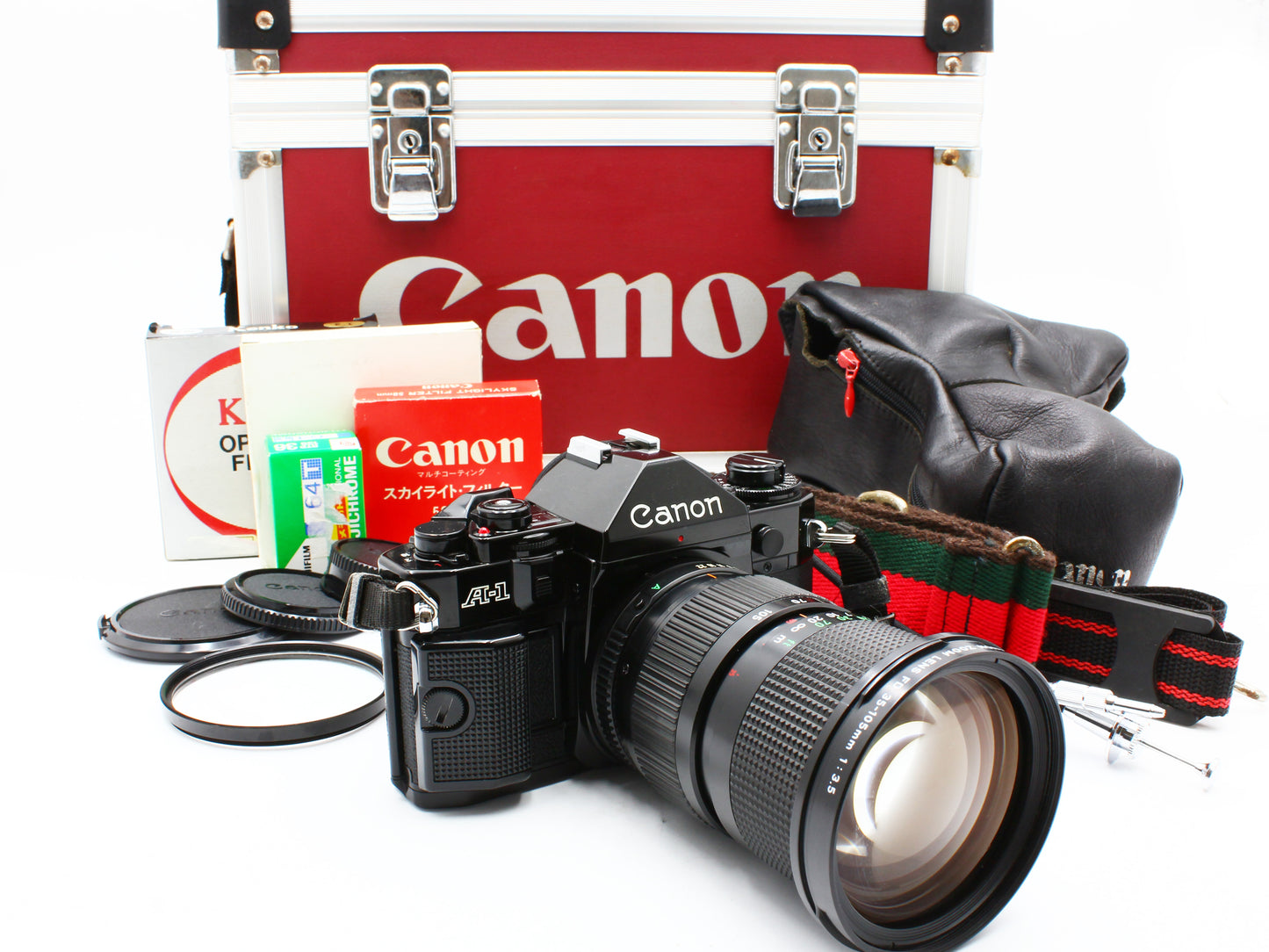 Canon A-1 35mm SLR Film Camera  NewFD 35-105mm f/3.5 Lens from JAPAN【Exc+4】