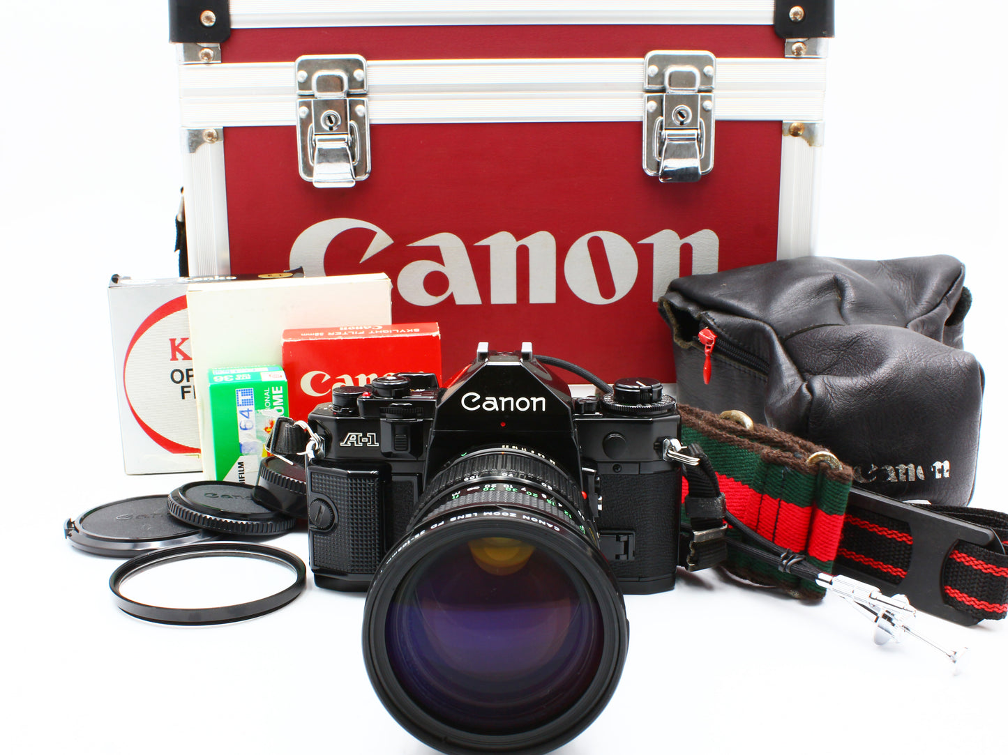 Canon A-1 35mm SLR Film Camera  NewFD 35-105mm f/3.5 Lens from JAPAN【Exc+4】