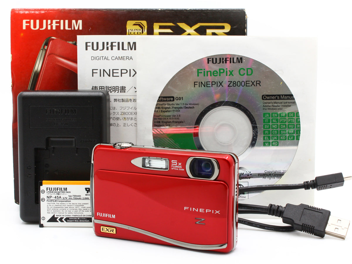 Fujifilm FINEPIX Z Z800EXR 12MP Red Compact Digital Camera from JAPAN【Exc+5】