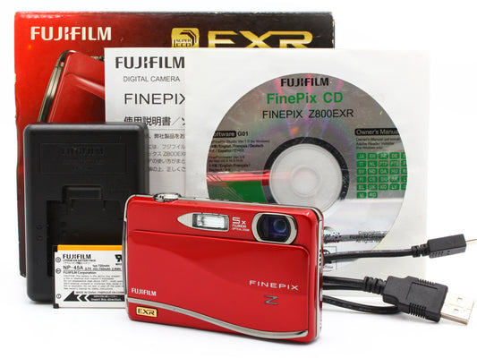 Fujifilm FINEPIX Z Z800EXR 12MP Red Compact Digital Camera from JAPAN【Exc+5】