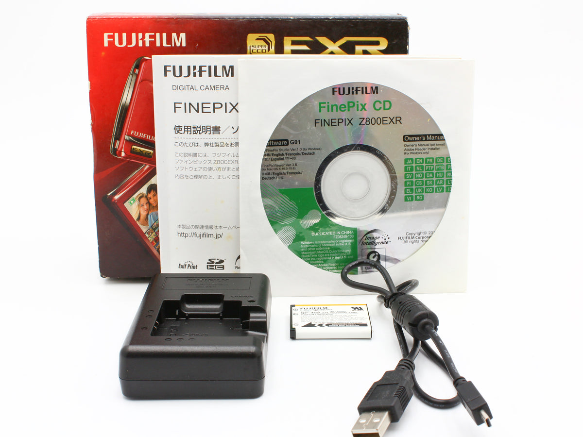 Fujifilm FINEPIX Z Z800EXR 12MP Red Compact Digital Camera from JAPAN【Exc+5】
