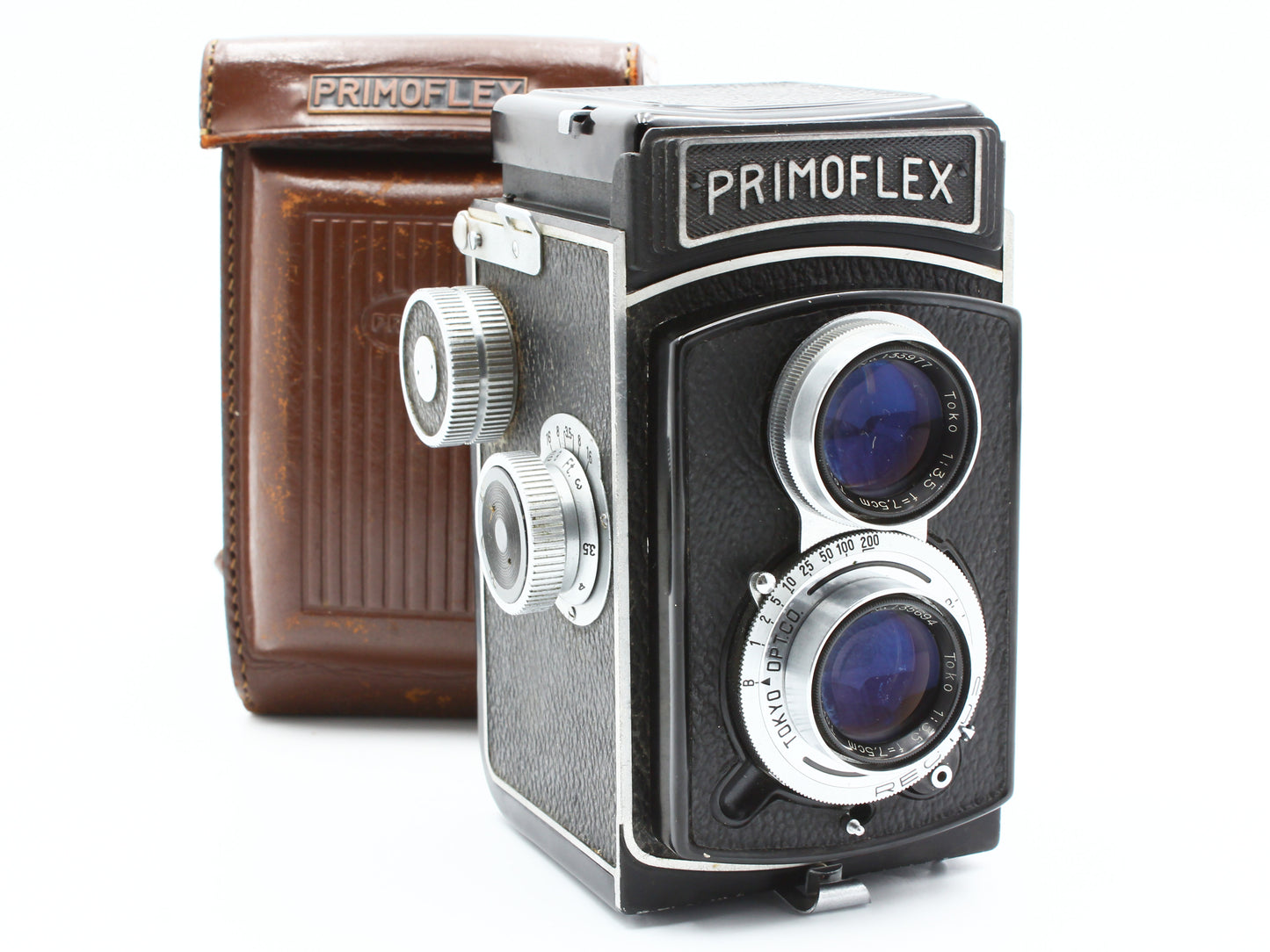 PRIMOFLEX 6x6 TLR Medium Format Film Camera Toko 75mm f/3.5 ffrom JAPAN【Very Good】