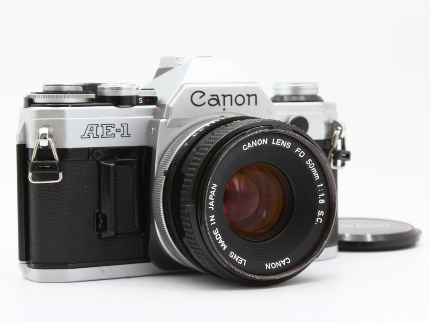 Canon AE-1 SLR 35mm Film Camera FD 50mm f/1.8 s.c. Lens from JAPAN【Exc+3】