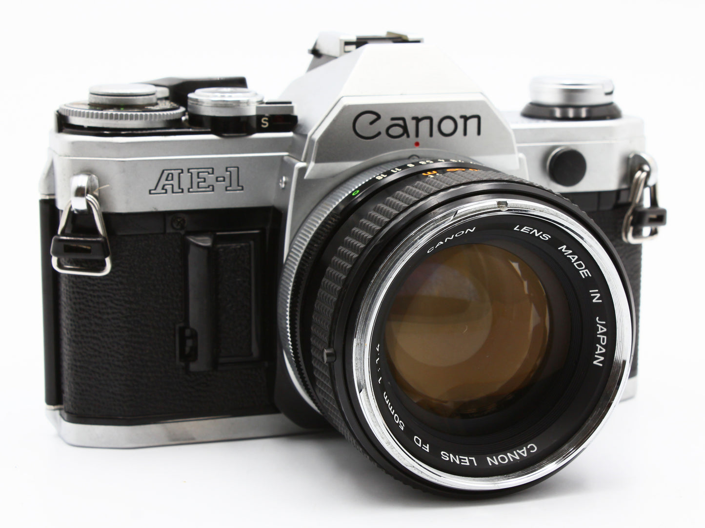 Canon AE-1 35mm SLR Film Camera FD 50mm f/1.4 Lens from JAPAN【Exc+3】