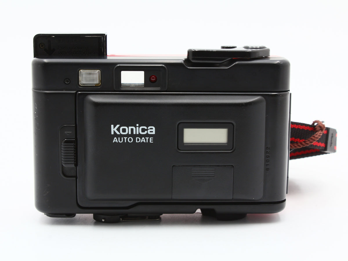 Konica EFJ Auto Date Red Hexanon 36mm f/4 35mm Film Camera From JAPAN【Exc+5】