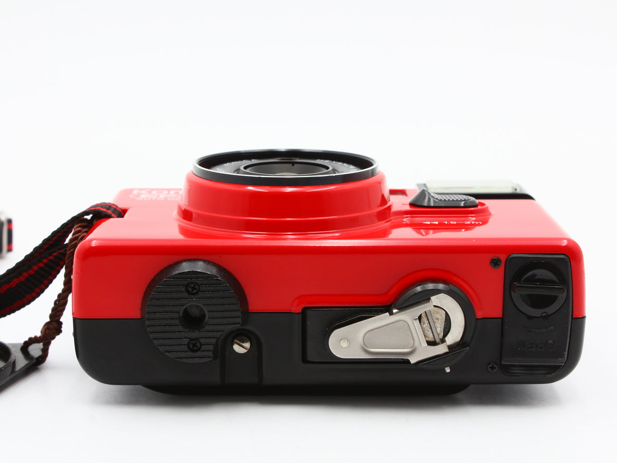 Konica EFJ Auto Date Red Hexanon 36mm f/4 35mm Film Camera From JAPAN【Exc+5】