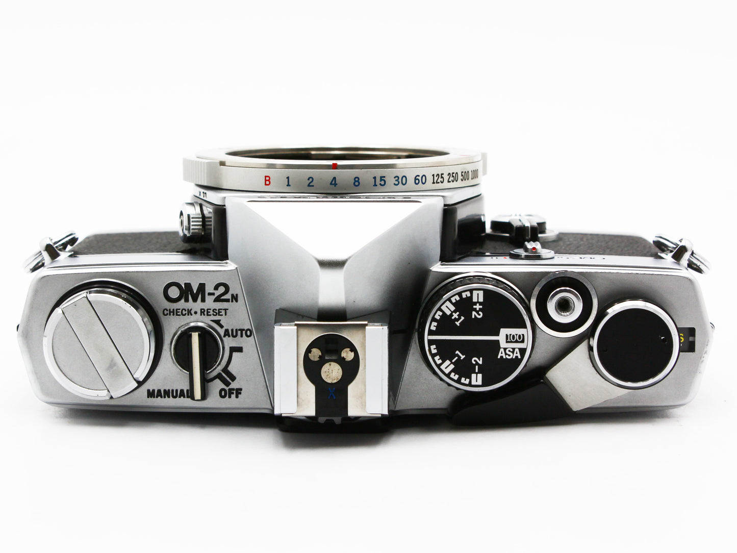 Olympus OM-2N Silver 35mm SLR Film Camera Zuiko Auto-S 50mm f/1.4 Lens【Exc+3】