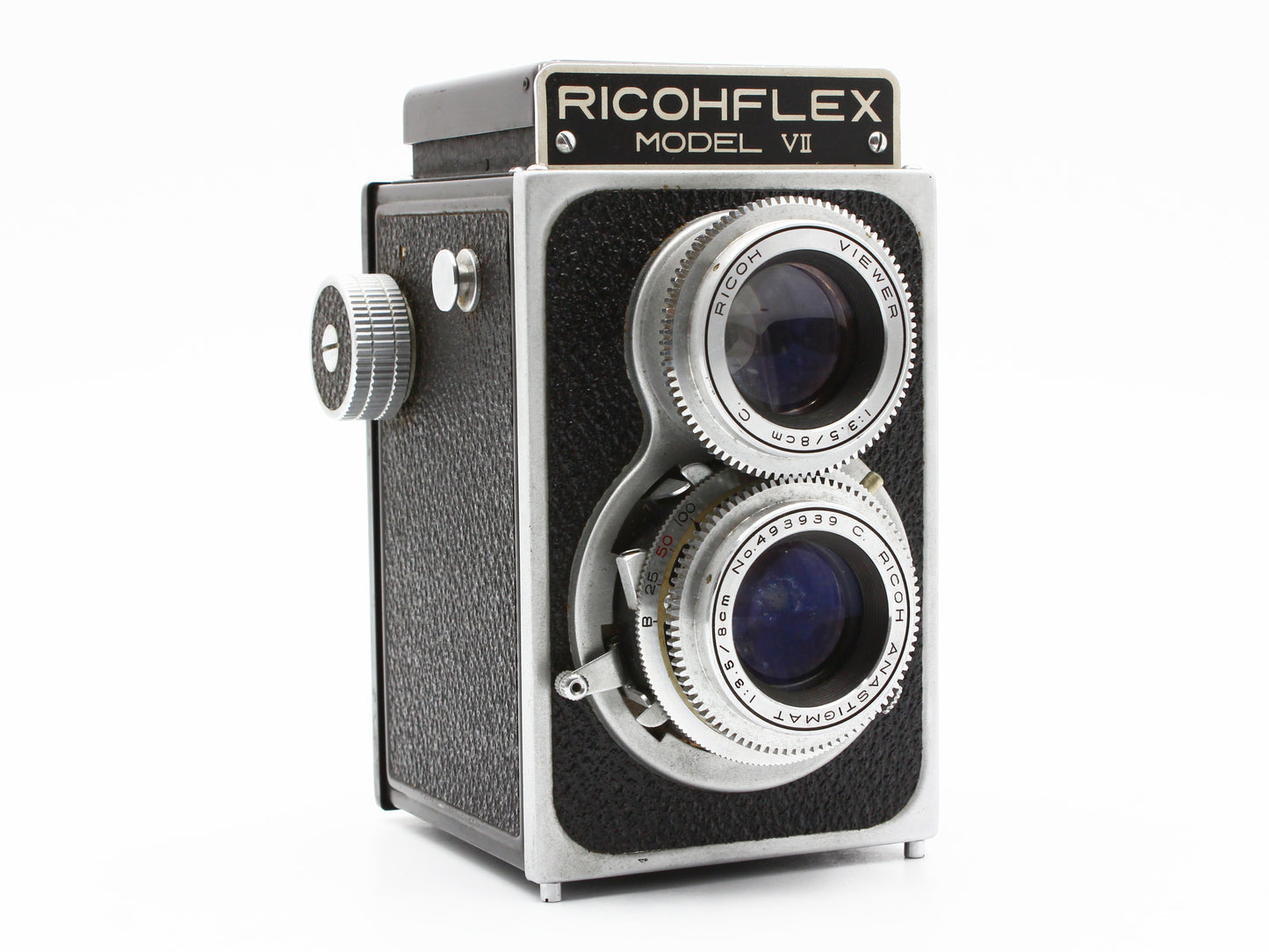 Ricohflex Model VII 6x6 TLR 120 Film Camera 8cm f/3.5 Lens from JAPAN【Exc+3】