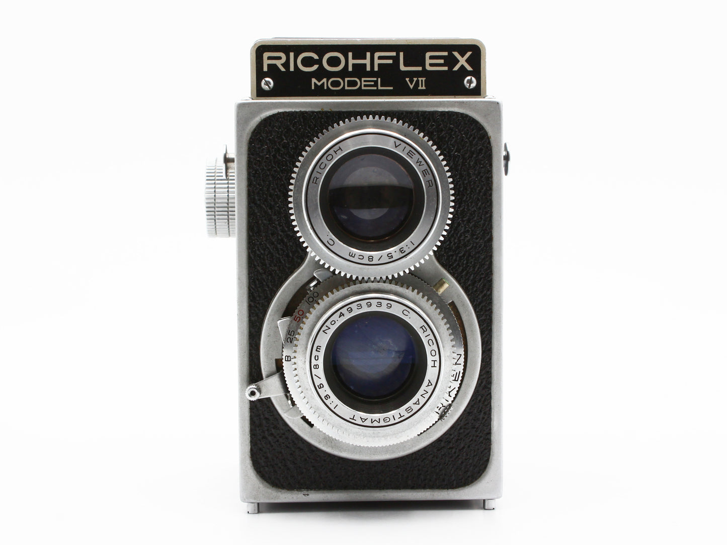 Ricohflex Model VII 6x6 TLR 120 Film Camera 8cm f/3.5 Lens from JAPAN【Exc+3】