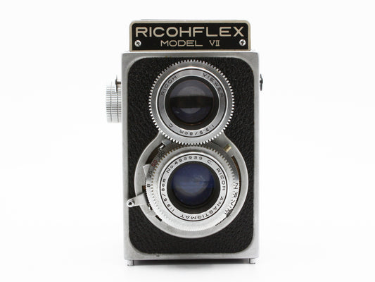 Ricohflex Model VII 6x6 TLR 120 Film Camera 8cm f/3.5 Lens from JAPAN【Exc+3】