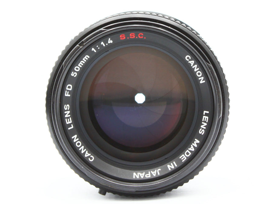 Canon EF 35mm SLR Film Camera FD 50mm f/1.4 S.S.C. Lens from JAPAN【VeryGood】