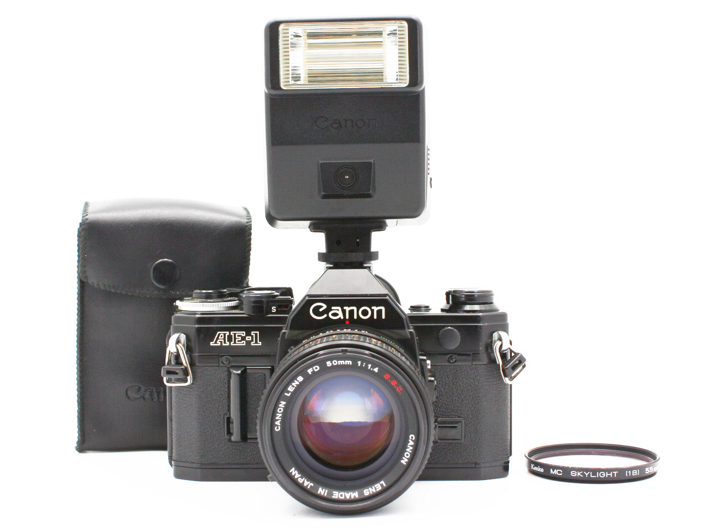 Canon AE-1 SLR 35mm Film Camera FD 50mm f/1.4 s.s.c. Lens from JAPAN【VeryGood】
