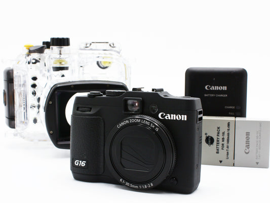 Canon PowerShot G16 Digital camera 5x Zoom Lens WP-DC52 from JAPAN【Exc+5】