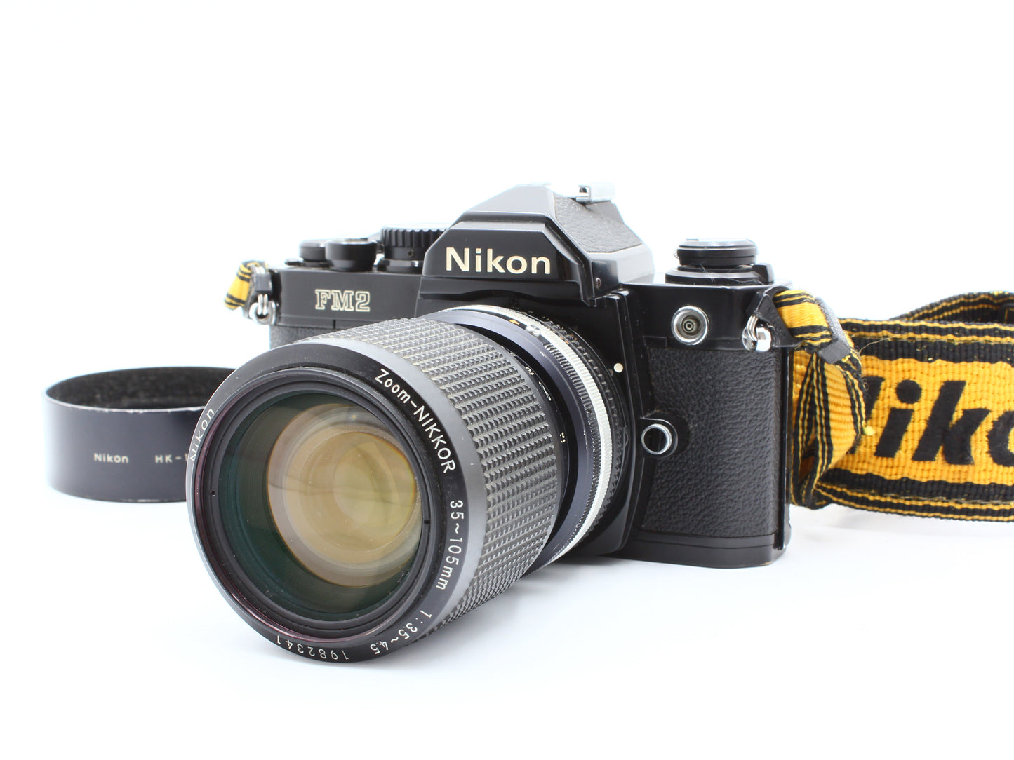 Nikon FM2 Black 35mm SLR Film Camera Body NIKKOR 35-105mm f/3.5-4.5 Lens【As-is】