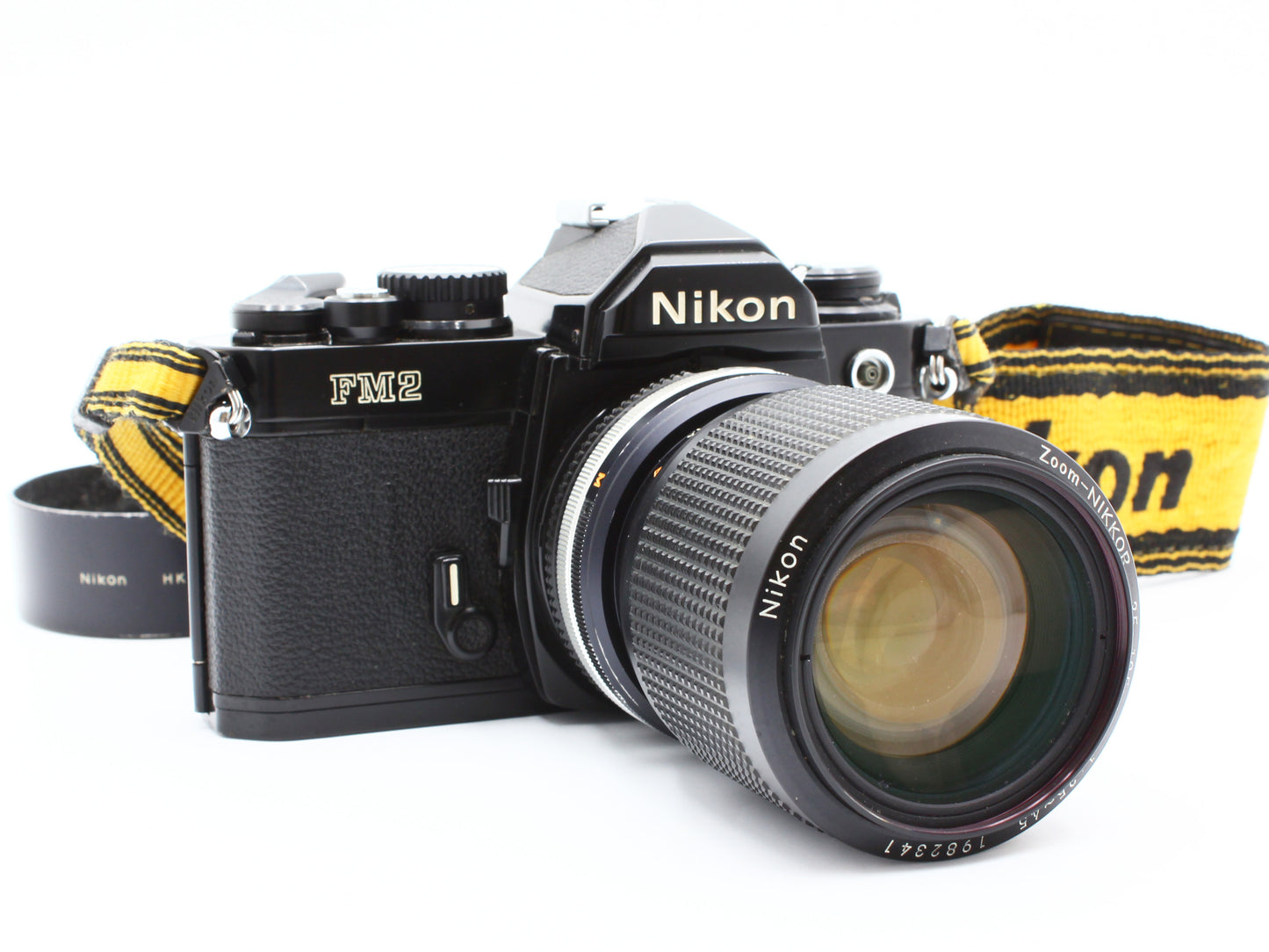 Nikon FM2 Black 35mm SLR Film Camera Body NIKKOR 35-105mm f/3.5-4.5 Lens【As-is】