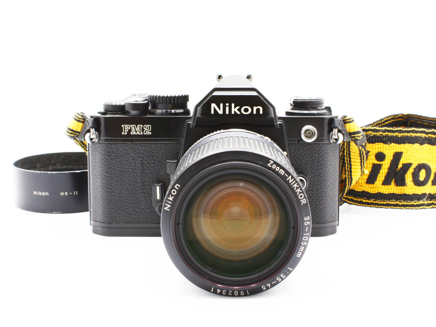 Nikon FM2 Black 35mm SLR Film Camera Body NIKKOR 35-105mm f/3.5-4.5 Lens【As-is】