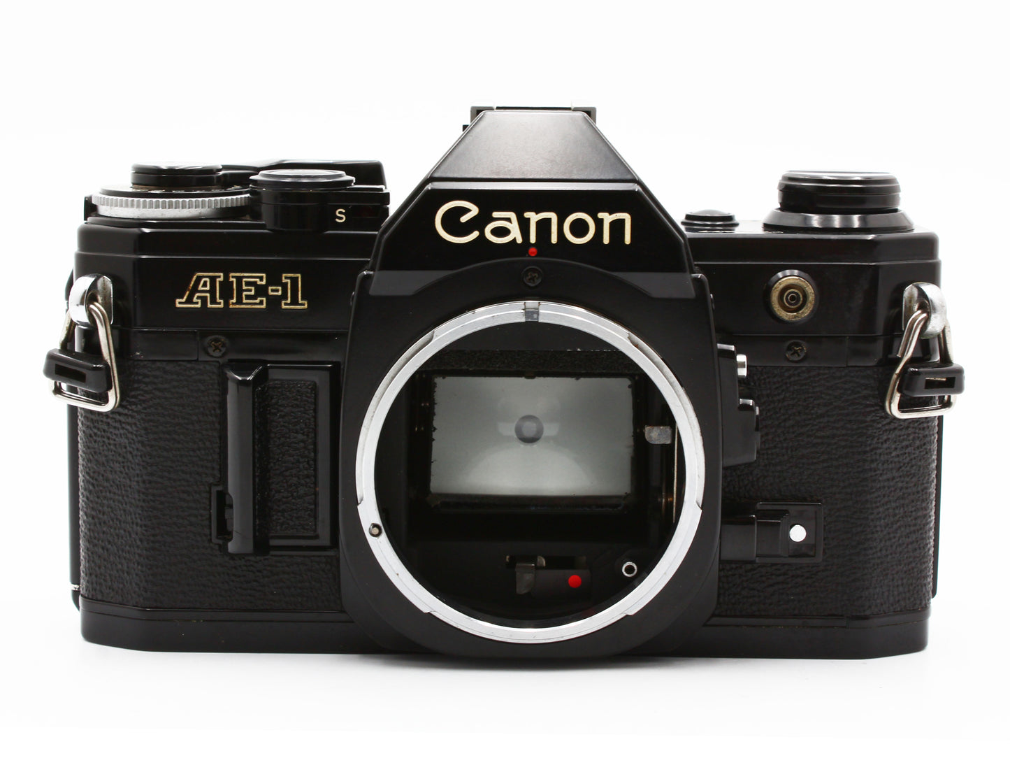 Canon AE-1 Black 35mm SLR Film Camera New FD 50mm f/1.4 Lens【Very Good】