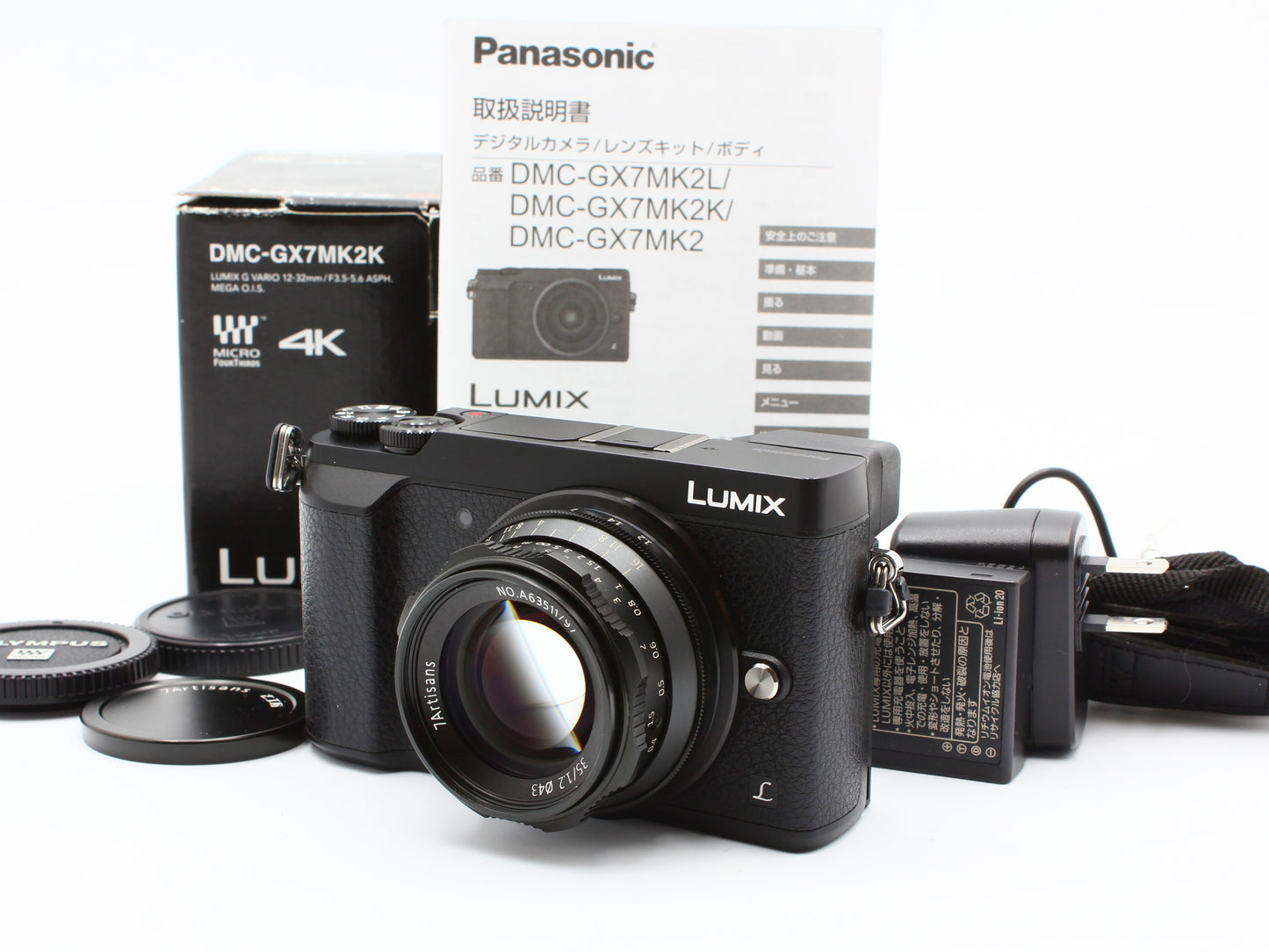 Panasonic DMC-GX7MK2 Digital camera 7Artisans 35mm f/1.2 Lens JAPAN【NearMint】