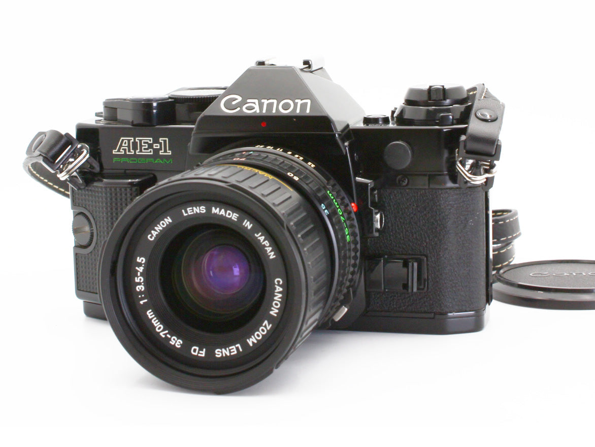 Canon AE-1 35mm SLR Film Camera FD 35-70mm f/3.5-4.5 Lens JAPAN【VeryGood】