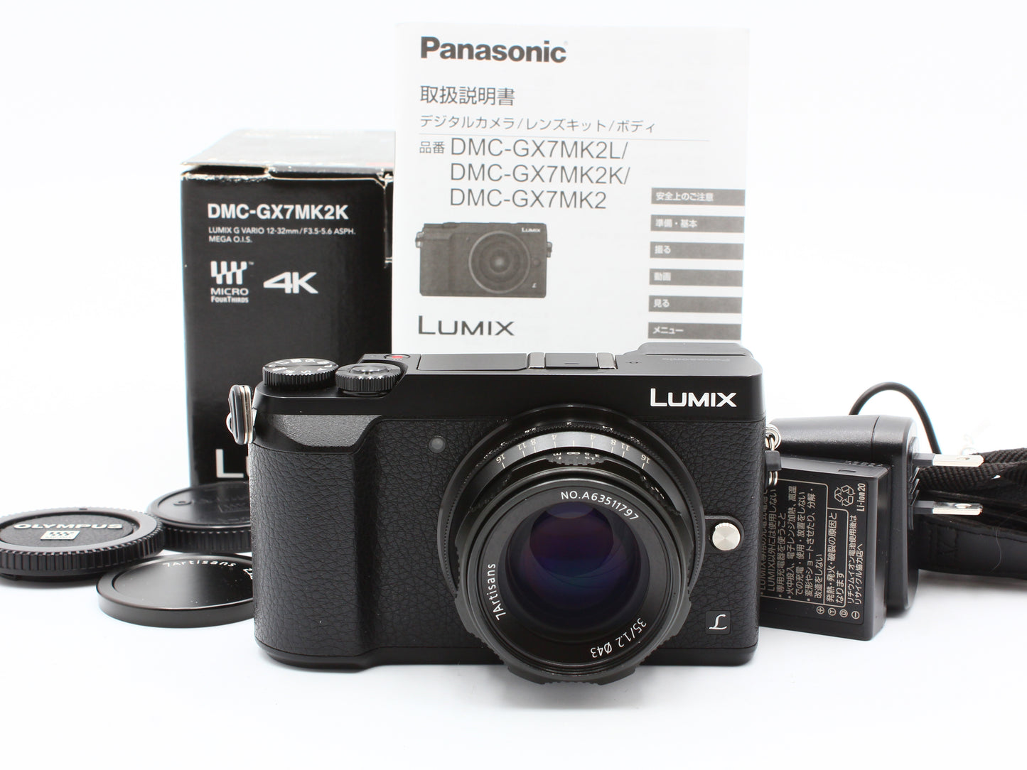 Panasonic DMC-GX7MK2 Digital camera 7Artisans 35mm f/1.2 Lens JAPAN【NearMint】