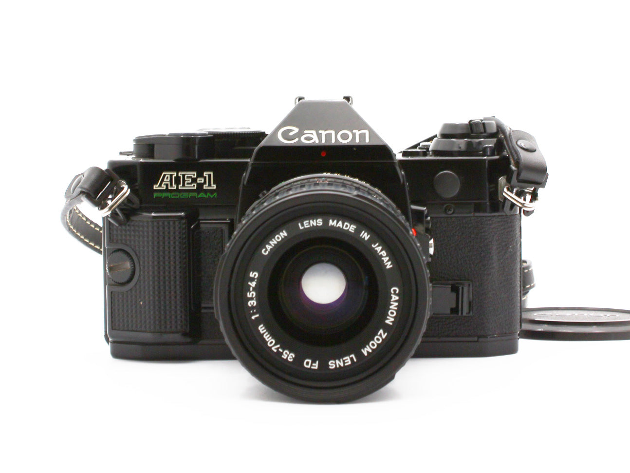 Canon AE-1 35mm SLR Film Camera FD 35-70mm f/3.5-4.5 Lens JAPAN【VeryGood】
