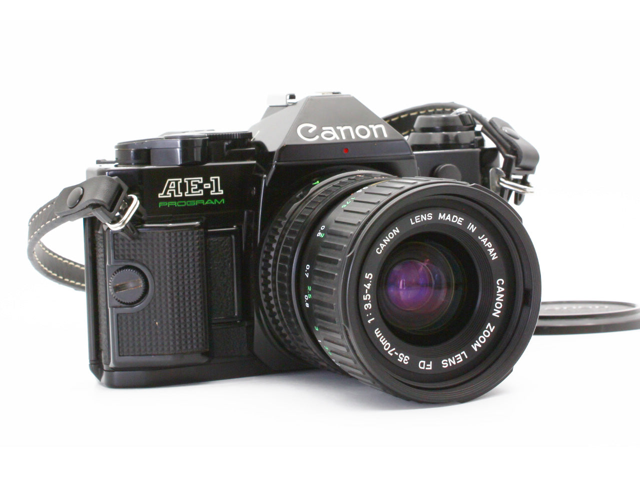Canon AE-1 35mm SLR Film Camera FD 35-70mm f/3.5-4.5 Lens JAPAN【VeryGood】