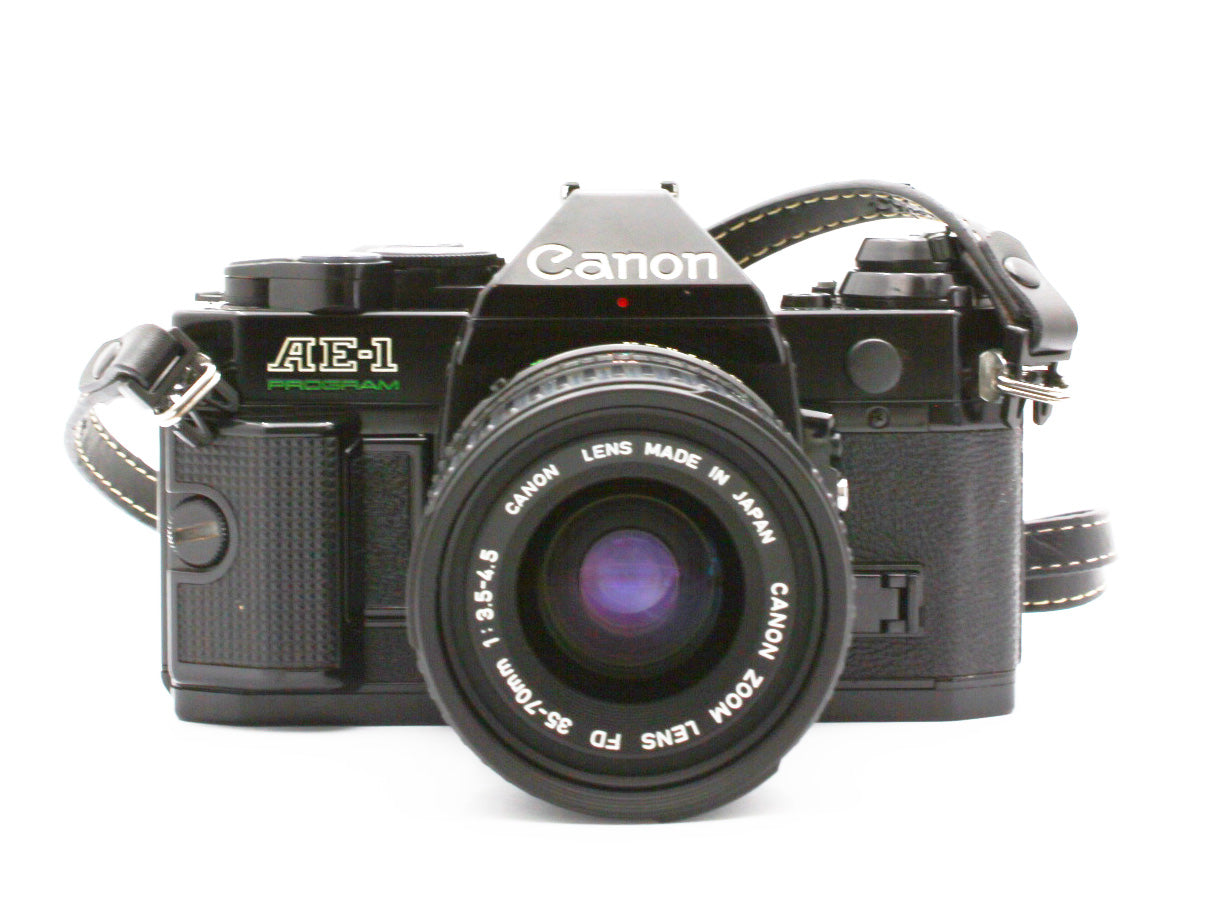 Canon AE-1 35mm SLR Film Camera FD 35-70mm f/3.5-4.5 Lens JAPAN【VeryGood】