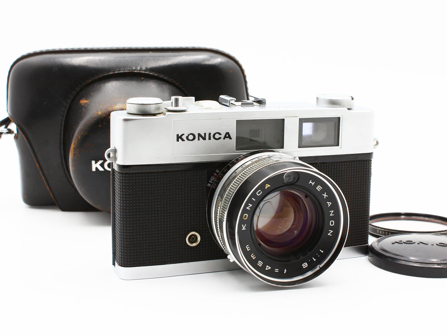 KONICA Auto S1.6 Rangefinder Camera Hexanon 45mm f/1.6 Lens from JAPAN【VeryGood】